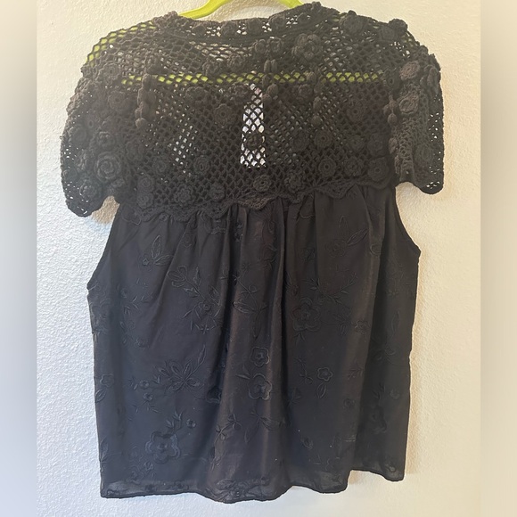 Alice + Olivia Black Lace Blouse - Picture 4 of 5
